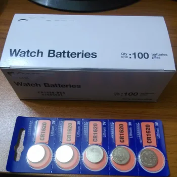 

100X CR1620 3v Lithium Battery button for sony CR1620 new Remote electronics battery 100% Genuine japan battery