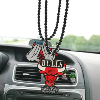 

JDM Acrylic Car Hanging Charms Bull Gesture Rear View Mirror Pendant Accessories Automobile Ornament Suspension Interior Trim