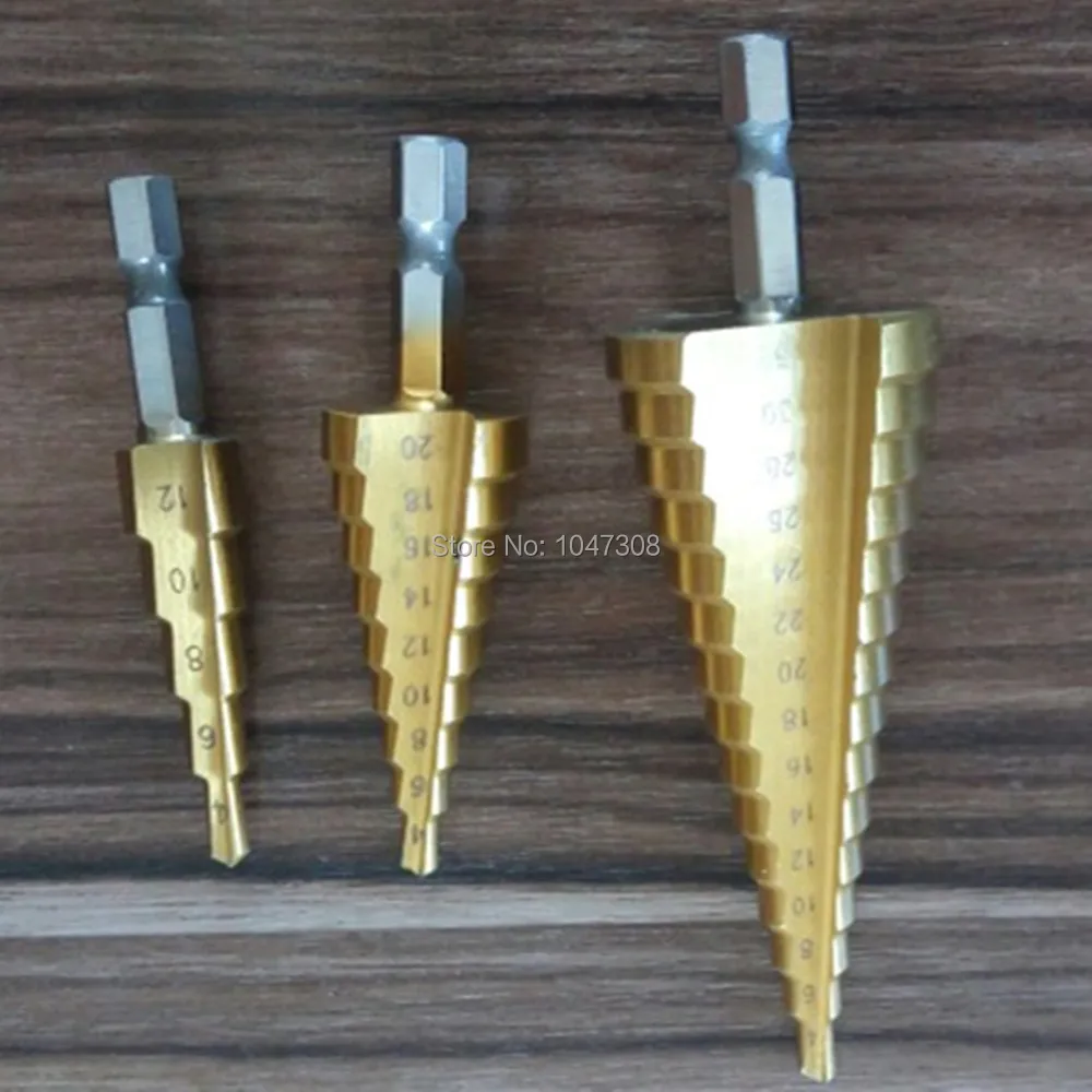 Step Cone Drill Bit Hole Cutter Set