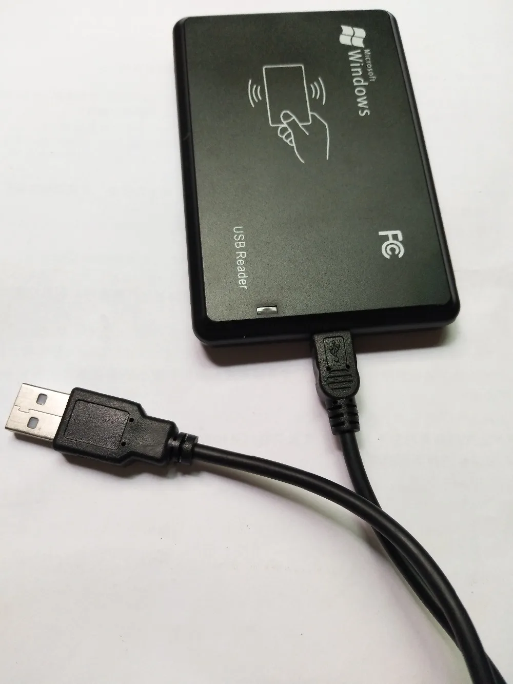 

2pcs/lot Black Waterproof Proximity 125KHz RFID EM ID USB Smart Card RFID Reader+3pcs TK4100 RFID Smart Blank Card