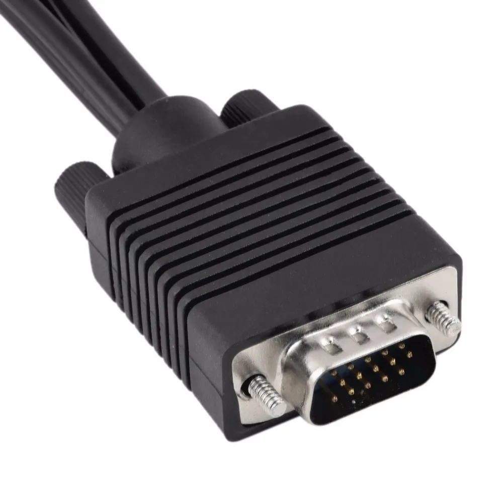 Композитный s видео адаптер VGA SVGA в 3 RCA Кабель для телевизора ЖК ноутбука ПК|vga