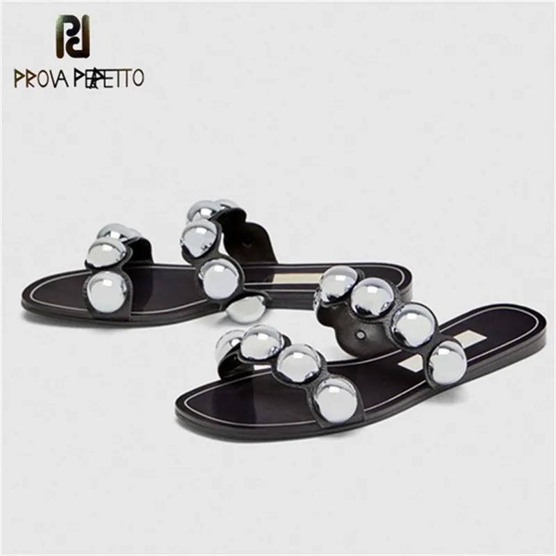 

Prova Perfetto Fashion Flat Slippers Women Loafers Real Leather Low Heels Summer Shoes Rome Ladies Sandals Bohemian Beach Shoes