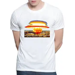 Модные летние гриб печатные футболка Для мужчин Повседневное Каратель белый футболка Для мужчин Каратель футболки для Для мужчин футболки