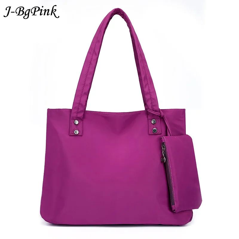 

2018 New Fashion Women Large Capacity Handbags Vintage Soft Waterproof nylon Ladies Shoulder Bags Big Shopping Tote Travel Bag