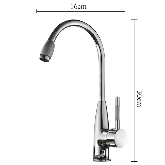 Best Offers Mayitr Stainless Steel Hot Cold Water Tap 360 Degree Swivel Faucet Kitchen Bathroom Mixer Faucet Tap For Household Hardware