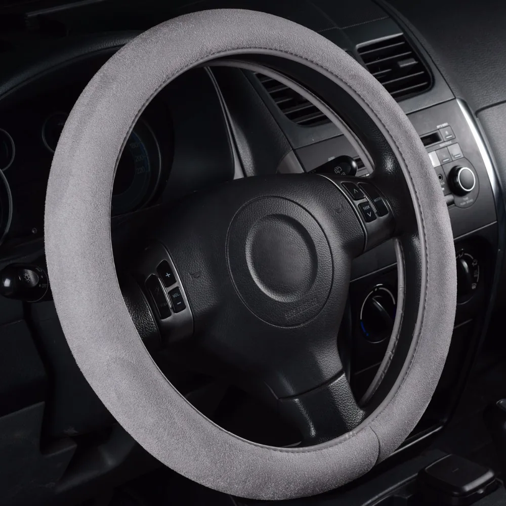Автомобиль-Пасс удобный чехол рулевого колеса автомобиля фланелет материал черный серый синий цвет чехол рулевого колеса автомобиля для Nissan