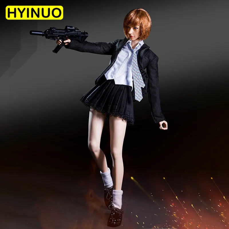 

1/6 Scale ATX041 Sexy Women Student Wear Female Game Costume Sexy Uniform Clothes Clothing Set For 12" Action Figure Female Body