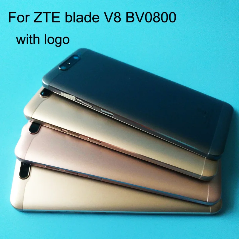 5,2 дюймов, для zte blade V8 BV0800, полный корпус батареи, задняя крышка, корпус, чехол с боковой кнопкой, с логотипом T80