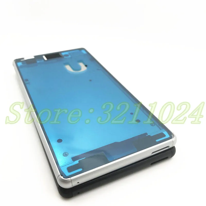 Новинка для Sony Xperia M4 Aqua E2303 E2333 E2353 Корпус спереди ЖК-дисплей пластины оправки в виде лицевой рамки корпуса+ Пылезащитная заглушка для Порты и разъёмы крышка+ Стикеры