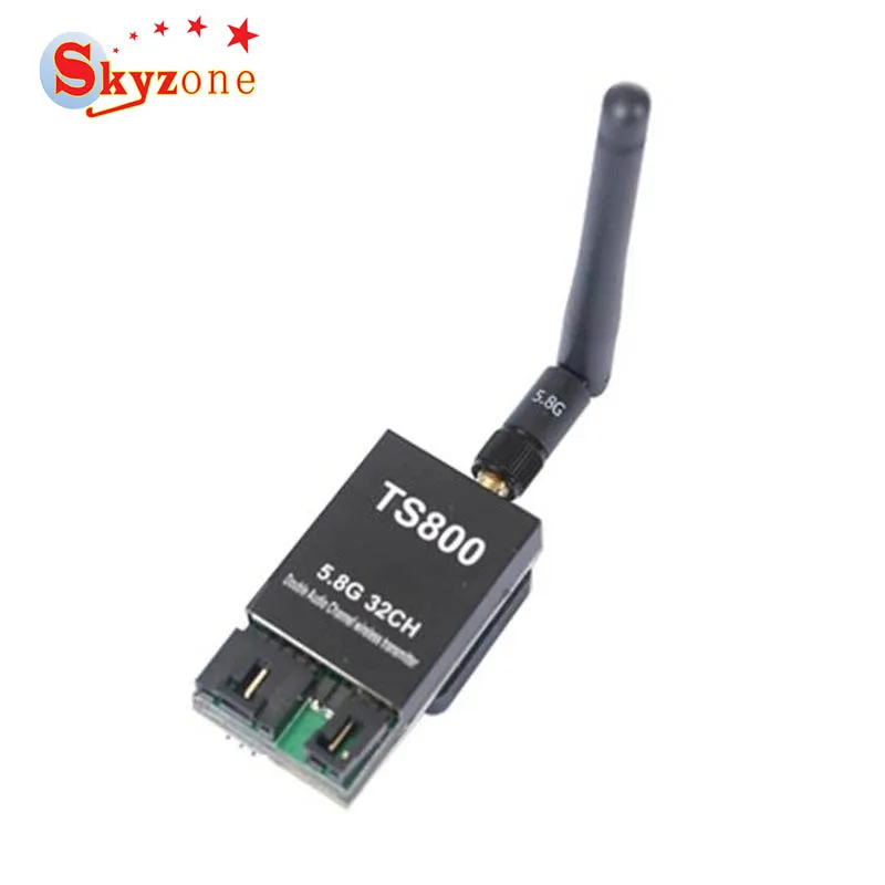 Skyzone TS800 5,8G 32CH ракетка Двухканальный беспроводной AV FPV передатчик SMA Мужской NTSC/PAL для радиоуправляемых игрушечных моделей очки приемник