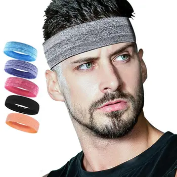 

Elastic Absorbent Sweat Bands Yoga Running Fitness Headband Sports Hair Bands Basketball Gym Stretch Hair Wrap Brace