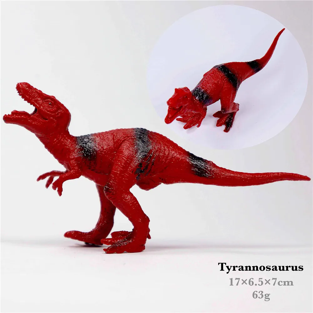 Парк Юрского периода, игрушечные модели динозавров для детей, игрушечный дракон, набор для мальчиков, велоцираптор, фигурка животного, фигурка, один предмет, домашний декор - Цвет: Tyrannosaurus