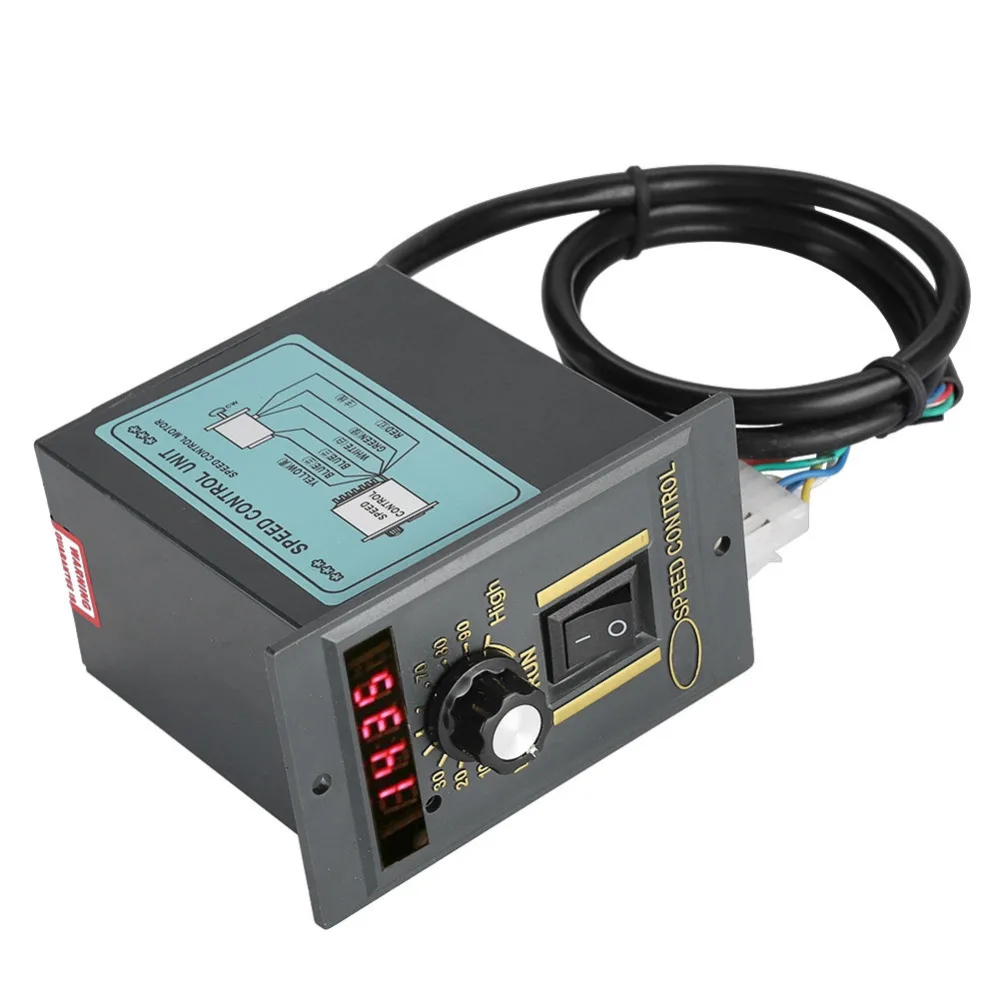 AC 220V Motor Speed Controller 250w Digital Adjustable Stepless Motor