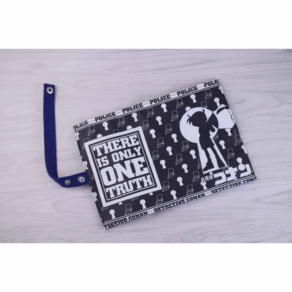 US 499 Baru Anime Kasus Tertutup Detektif Conan Kanvas Stasioner Kantong Kosmetik Make Up Bag Roll Pensil Case Di Tas Kasus Dari Bagasi Tas