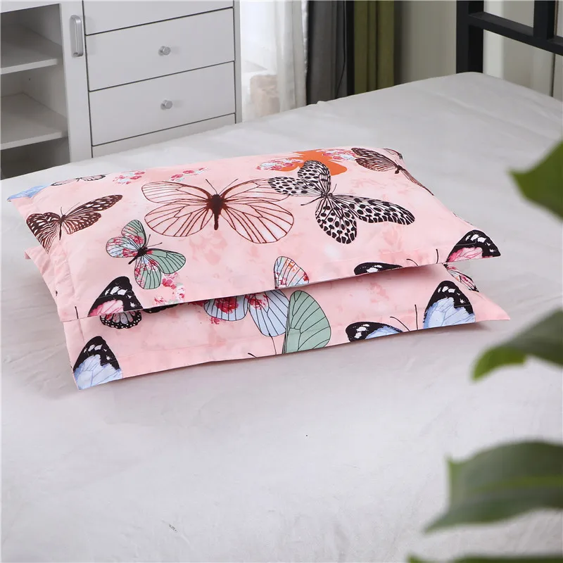 

2pcs100% polyester high-grade active printing encryption fabric pillowcase a variety of specifications