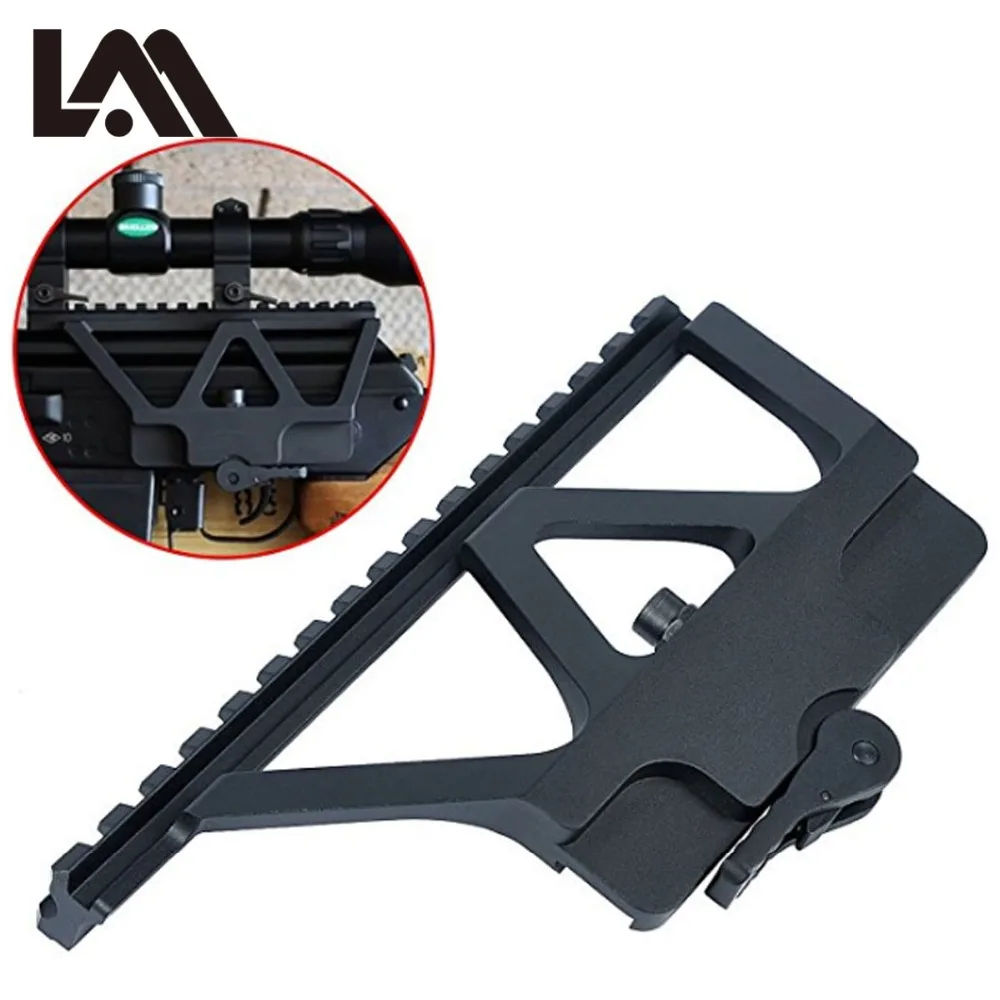 LAMBUL QD Quick Detach AK Gun Rail Scope Mount Base Picatinny Side Rail