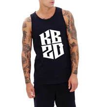 Loo show Kb20 спасибо Кобе логотип черный хлопок Лето Забавный топ на бретелях для мужчин