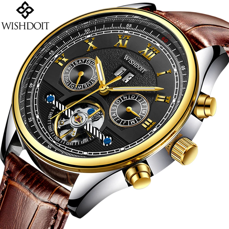 WISHDOIT Relogio masculino Men's Watches Top Brand Luxury Business Leather Waterproof Watch Men's Fashion Casual Sports Watch
WISHDOIT Relogio masculino Men's Watches Top Brand Luxury Business Leather Waterproof Watch Men's Fashion Casual Sports Watch