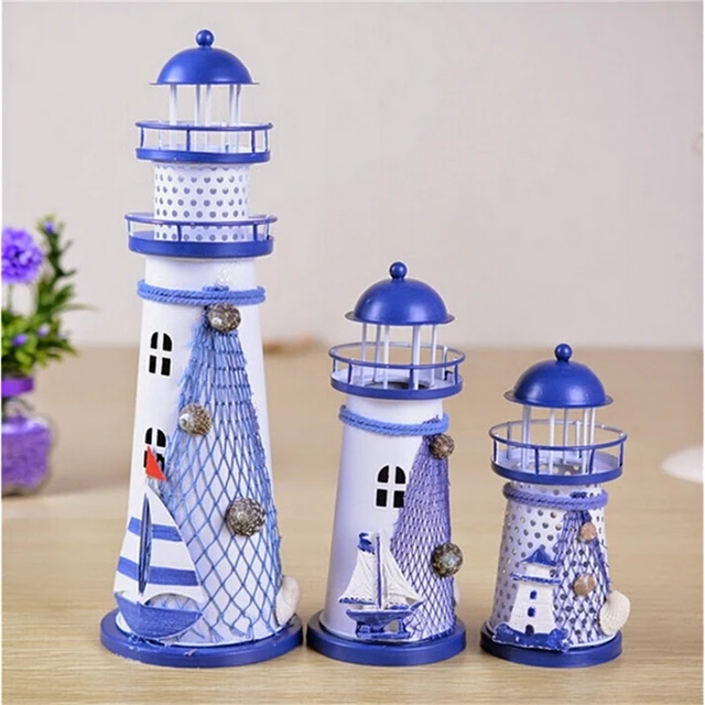 Kleurrijke Led verlichting Vuurtoren Craft Huis Thuis Ornament ... Kleurrijke Led verlichting Vuurtoren Craft Huis Thuis Ornament ...