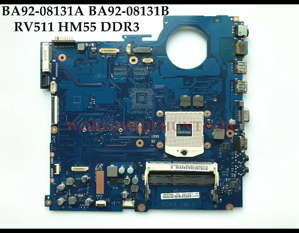 BA92-08131A для Samsung RV509 RV511 материнская плата ноутбука HM55 PGA989 DDR3 без видеокарты