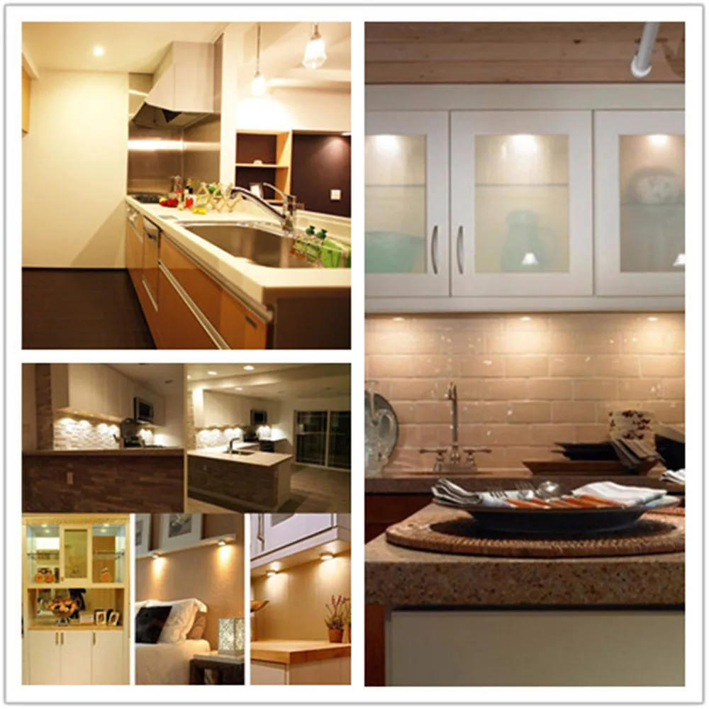2.5W LED Cabinet Light Puck Light Showcase Lamp DC12V LED Kitchen Lighting Closet Cupboard Drawer Wardrobe Lights CE (6)