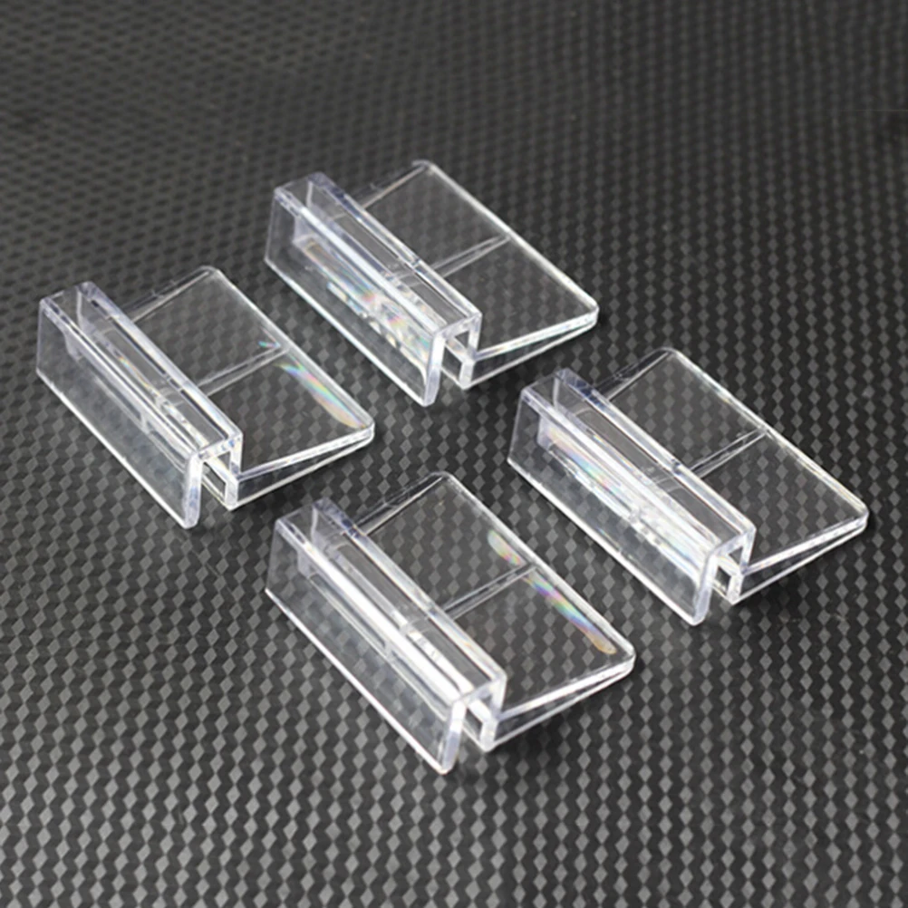 Buy 4Pcs 6/8mm Clear Aquarium Fish Tank Plastic Clips