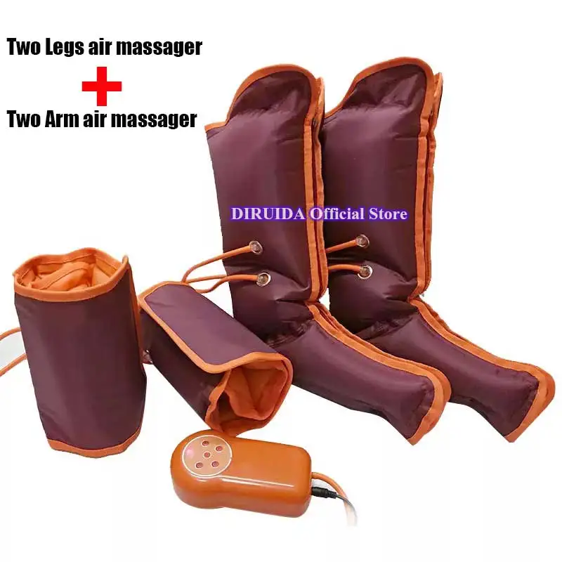 Компрессионный массажный прибор с воздушным давлением, инфракрасный тепловой массажер для ног, рук, талии, ног, бедер, похудения, расслабляющий массаж