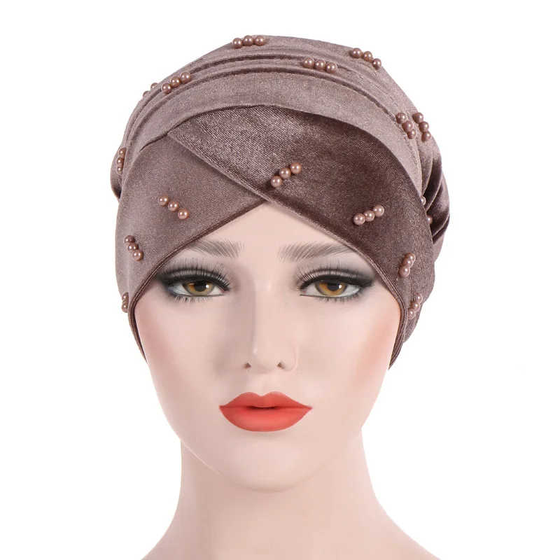

Women Velvet Muslim Hijab Inner IslamicTurban Stretch Hat Ladies Head Wraps Cap Muslim Scarf Turbans Inner Hijab
