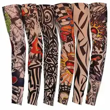 1 шт. Татуировка рука унисекс УФ Бег Велоспорт Спорт эластичность компрессионные гетры для рук Баскетбол рукава для мужчин/wo для мужчин