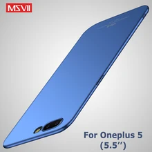 Oneplus 5 Чехол Бренд Msvii тонкий скраб чехол one plus 5 T чехол s oneplus 5 T Чехол Жесткий PC задняя крышка для one plus 5 T oneplus 5 чехол s