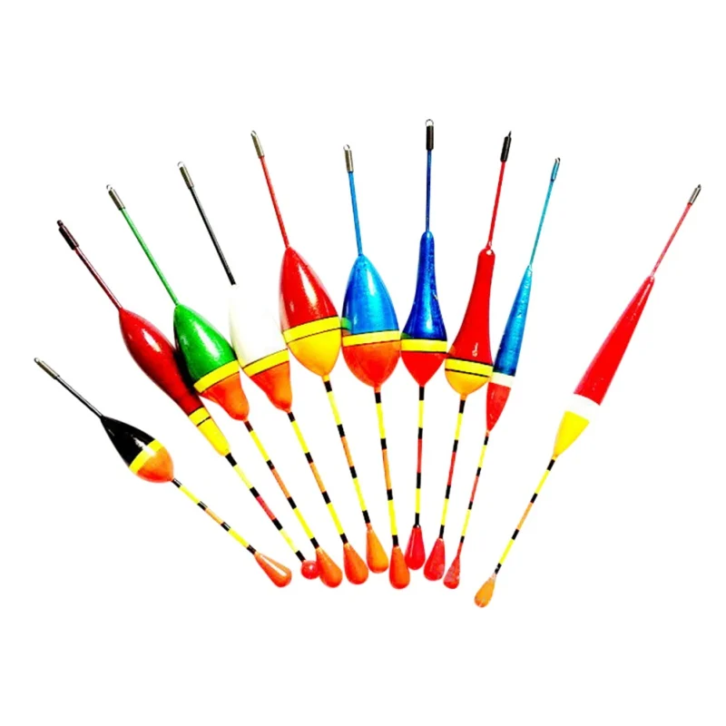 

Fishing Float 10 Pcs/Set 2018 New Fishing Floats Set Buoy Bobber Fish Light Stick Floats Mix Size Color For Fishing
