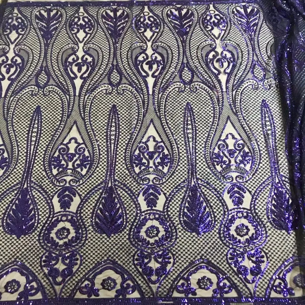 

French Tulle Net Lace Fabric 2018 Latest African Guipure Lace Fabric With Sequins Mesh Tulle Sequins Lace Fabric