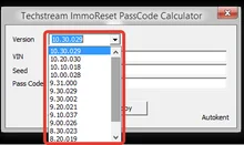 Techstream ImmoReset PassCode Calculator for TOYOTA