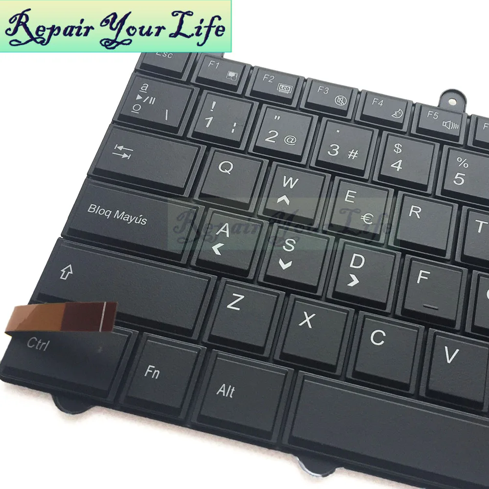 Repair You Life испанская клавиатура P150EM Клавиатура для ноутбука с подсветкой для Clevo P150EM P170EM P370EM P570W V132150AK3