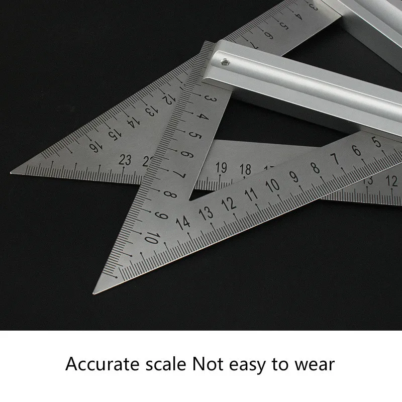 

180mm120mm Length Triangle Ruler 90 Degree Stainless Steel Triangular Rule Woodworking Tool Measurement And Drawing