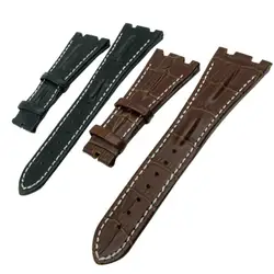 Новый 28 мм чёрный; коричневый из натуральной кожи Wacth ремешок для AP подходит для Audemars для Piguet ремешок + инструмент