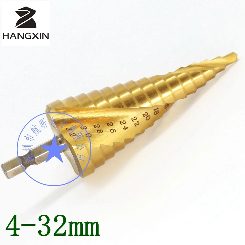 

hss step drill bits hot 1 piece 4-32mm HSS titanium coating power tool carbide drill bit micro drill bit suit hss step drill