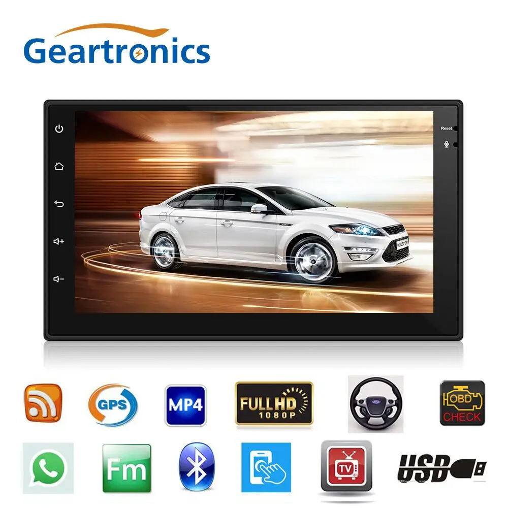 

2Din Android 6.0 Car Radio GPS Navigation Quad Core Multimedia Radio Touch Screen WiFi 1080P Bluetooth MP5 Player Autoradio