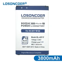 LOSONCOER 3800 мА/ч, BL-45F1F Батарея для LG k8 K4 K3 M160 LG Aristo MS210 2410 мАч X 230 K M160 X240K LV3( версия K8) Батарея