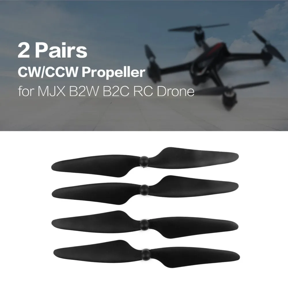 2 Pairs CW/CCW Propeller Spare Props Blade Spare Parts Set for MJX Bugs B2W B2C RC FPV Drone Quadcopter UAV Aircraft