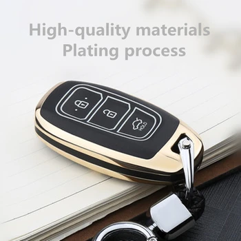 

Key Case Cover Luminous Shell For Hyundai i30 Ix35 Solaris Azera Elantra Grandeur Ig Accent SantaFe 2016 2017 2018 Accessories