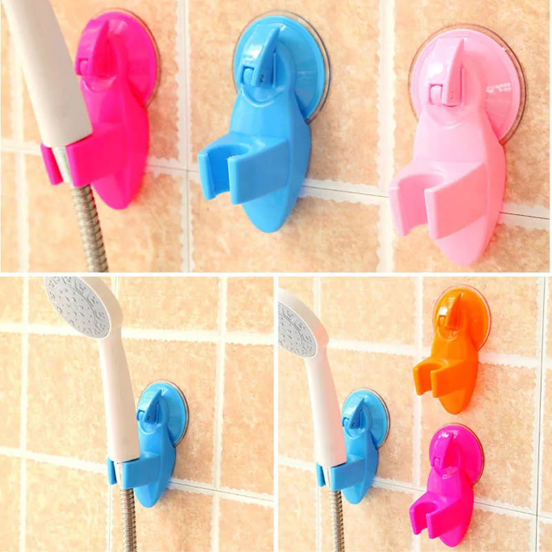

Bathroom vacuum holder wall suction cup shower head holder wall mount adjustable shower faucet head holder