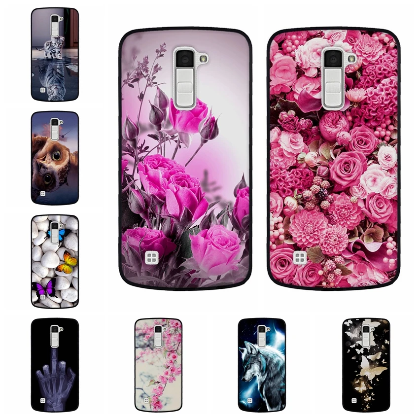 For Capa LG K10 Case Cover K420N K430 K430DS Anime Black Phone Silicone 2016 5.3&quot Funda Coque | Мобильные телефоны и