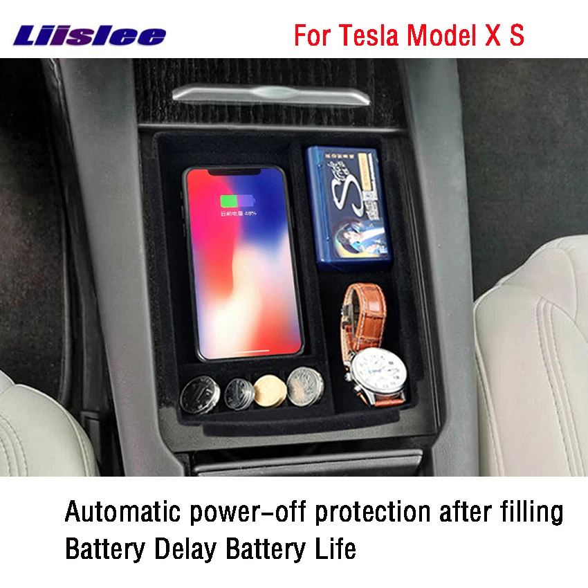 Wireless charging forTesla Model X S CAR CARE