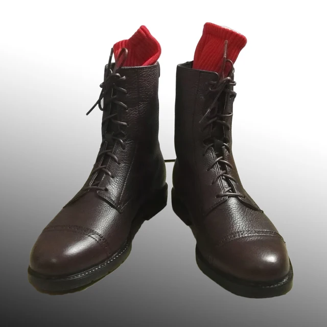 ww2 soldier 100 genuine leather boots horse riding boots high