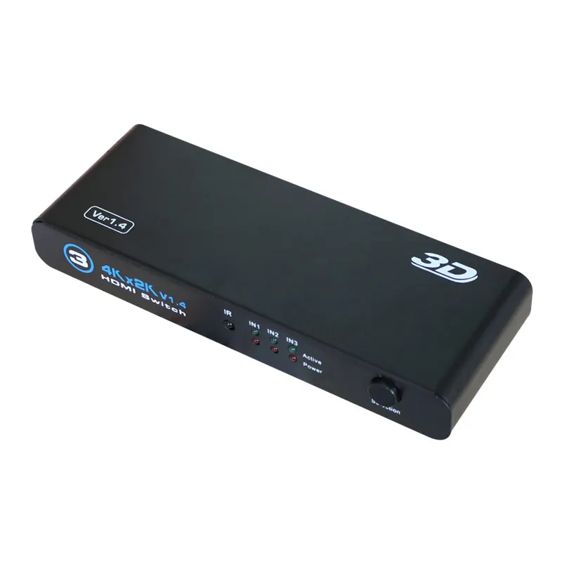 4 порта Hdmi переключатель 1080P HDMI 3x1 3 в 1 выход 4K видео коробка с концентратором ИК