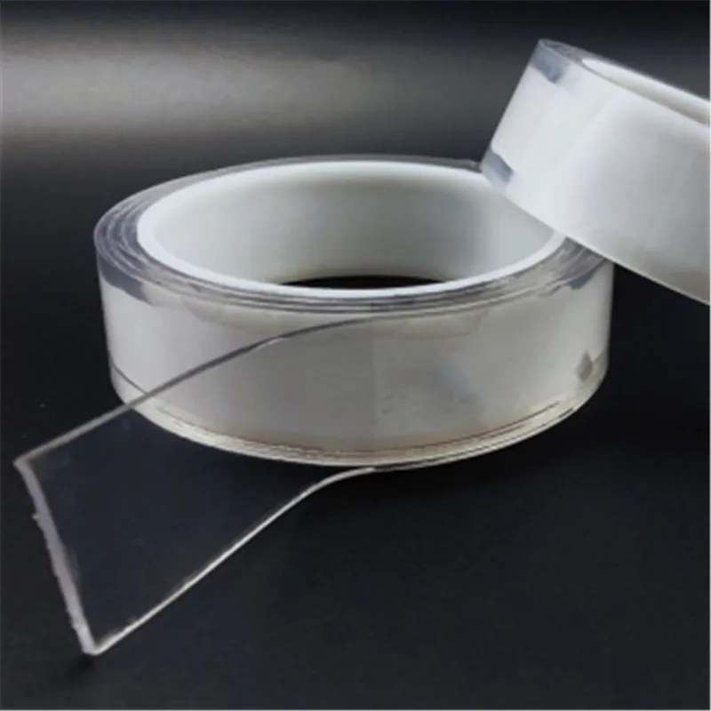 

net red nano-free magic tape million times transparent washing plastic kitchen a roll of double-sided transparent waterproof