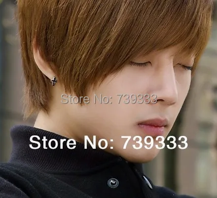 925 Sterling Silver Earrings Men Korean Black Cross Fashion 925 Sterling Silver Earrings Men Korean Black Cross Fashion Clic Simplicity Stud For In From Jewelry