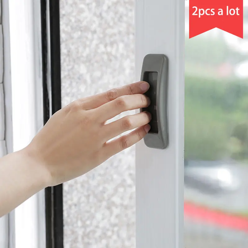 

vanzlife Paste multi-purpose handle Home rectangular handle Glass door and window sliding door push-pull auxiliary door handle