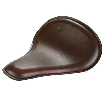 

Brown Leather Solo Seat for Harley Dyna Sportster 883 1200 XL Custom Bobber Chopper